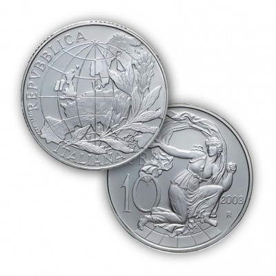 Moneta da 10 euro d'argento, Italia