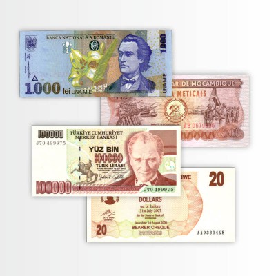 Le 15 banconote giramondo