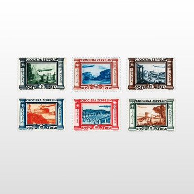 Serie francobolli Zeppelin, Italia 1933