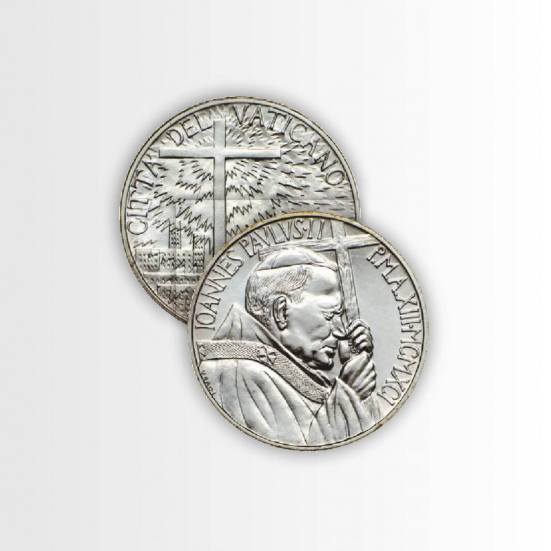 500 lire d'argento di papa Giovanni Paolo II, Vaticano 1991
