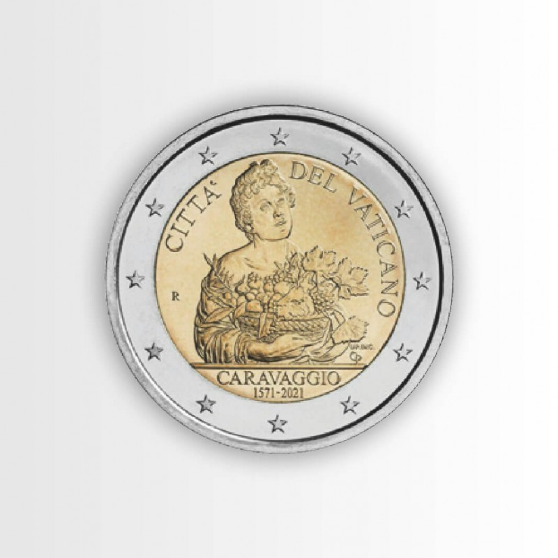 Moneta 2 euro commemorativi Vaticano 2021: Caravaggio