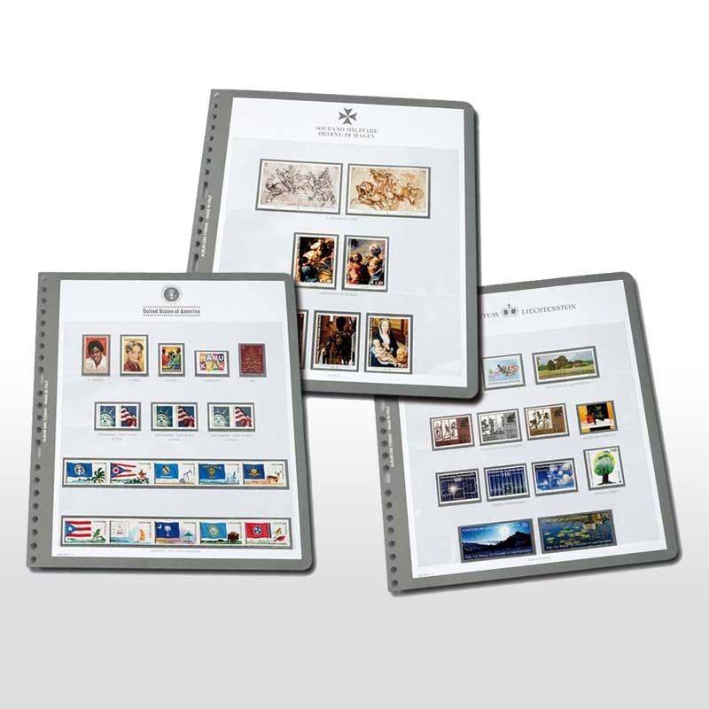 Confezione fogli album francobolli stemma Austria