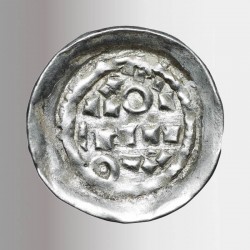 Moneta d'argento del XI secolo realizzata a mano