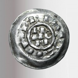 Moneta d'argento italiana del XI secolo
