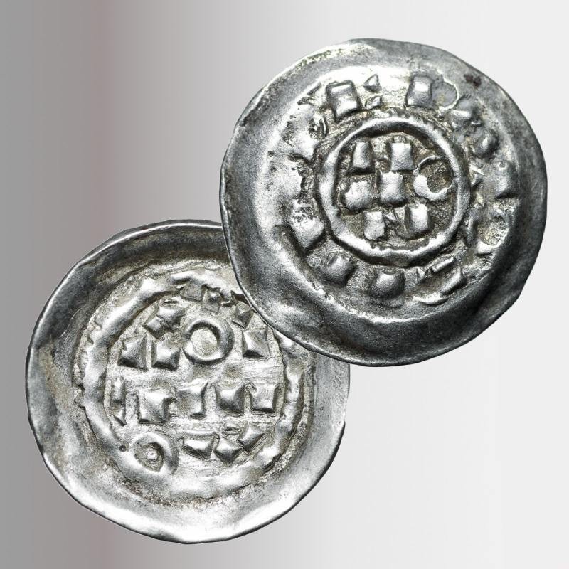 Scodellato di Milano, moneta d'argento del XI secoo