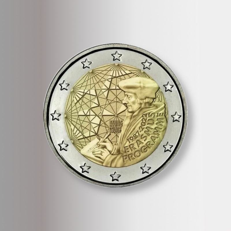 Le monete da 2 euro commemorative Erasmu