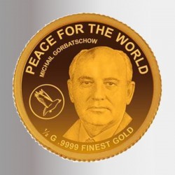 Gorbachev uomo di pace, l'ultima moneta d'oro
