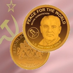 L'ultima moneta di Gorbaciov, il 200 dalasis d'oro