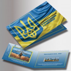 Folder esclusivo con i francobolli dell'Ucraina