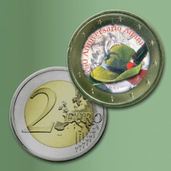 Moneta de 2 euro dei 150 anni degli Alpini