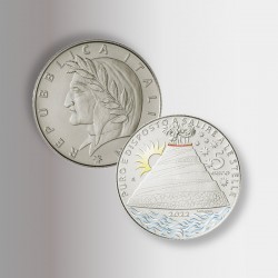 Moneta 5 euro d'argento del Purgatorio di Dante