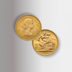 Moneta d'oro della Regina Elisabetta II del 1958