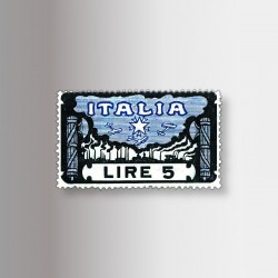 Francobollo Marcia su Roma (1923), 5 lire