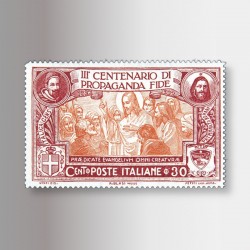 Francobollo III centenario di Propaganda Fide (1923), 30 lire