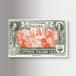 Francobollo III centenario di Propaganda Fide (1923), 20 lire