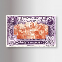 Francobollo III centenario di Propaganda Fide (1923), 50 lire