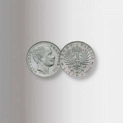 Moneta 1 lira con aquila Sabauda del Regno d'Italia