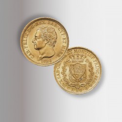 80 lire oro di Carlo Felice