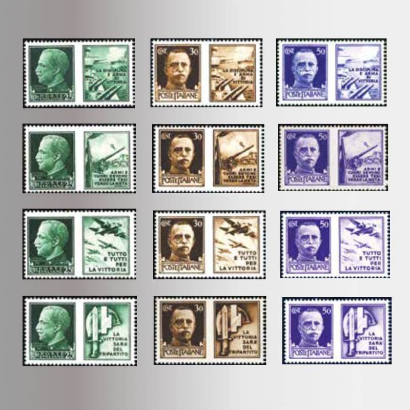 Serie francobolli Propaganda di guerra