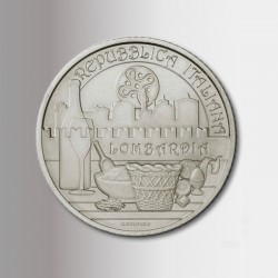 La moneta da 5 euro della Lombardia
