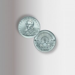 Moneta da 500 lire d'argento di Manzoni