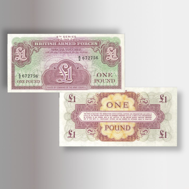 Banconota militare da 1 sterlina, Regno Unito anni '60