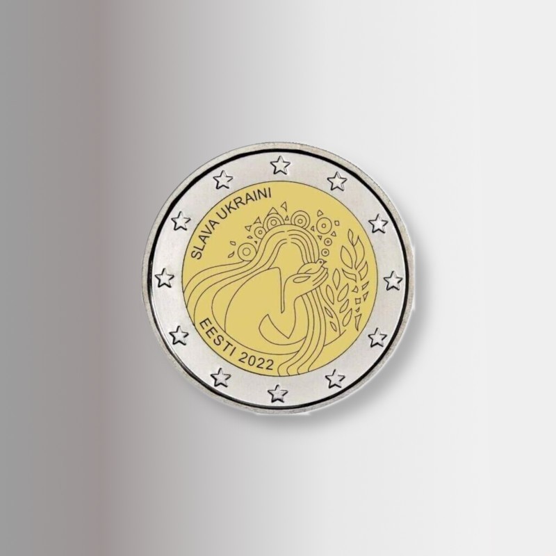 Pace in Ucraina, moneta commemorativa da 2 euro dell'Estonia