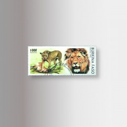 I francobolli della collezione animali, il Leone